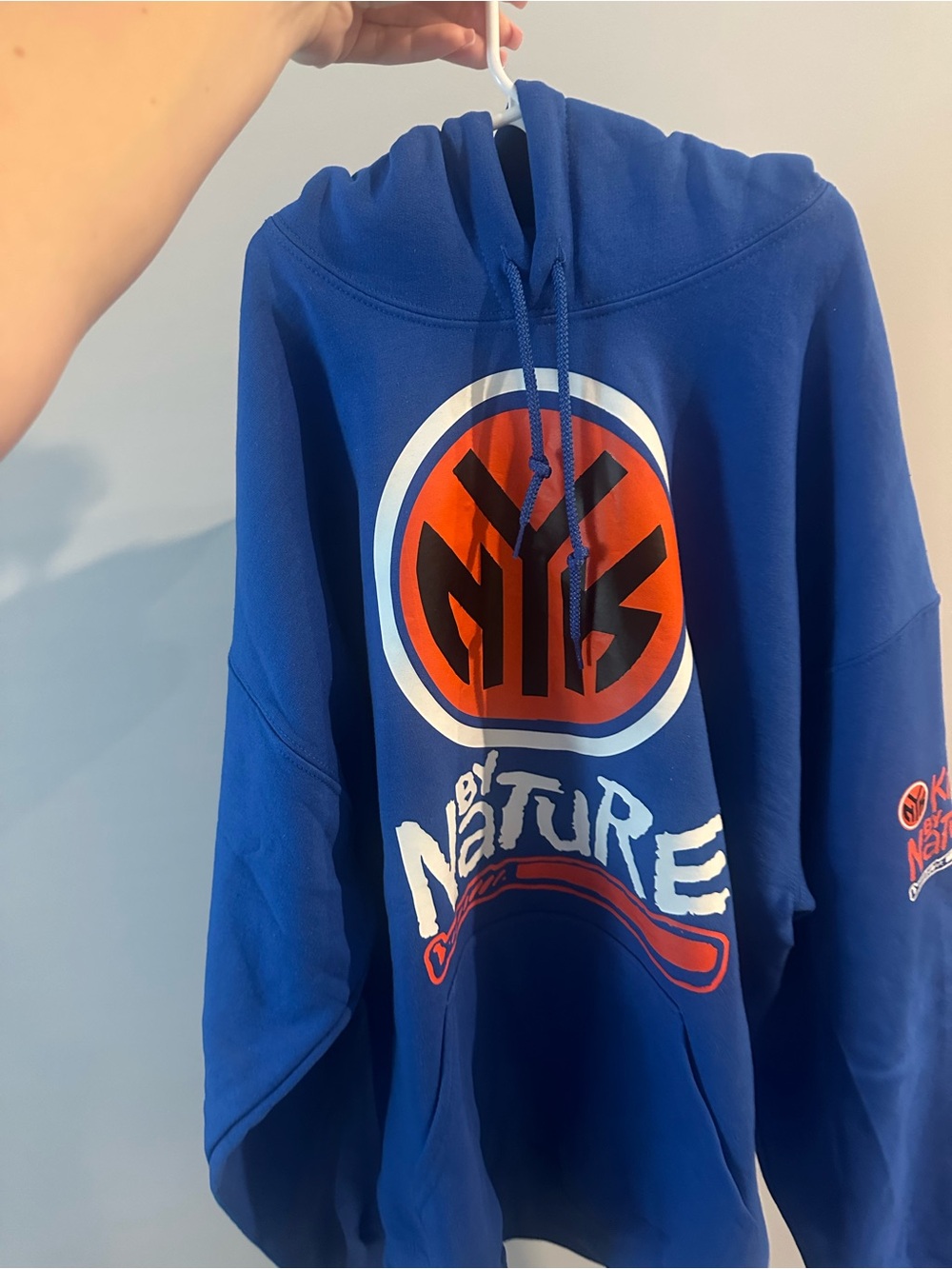 Blue 'By Nature' KNICKS Graphic Hoodie